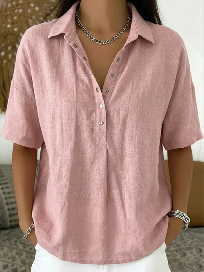 CAMICETTA CON SCOLLO A V DA DONNA